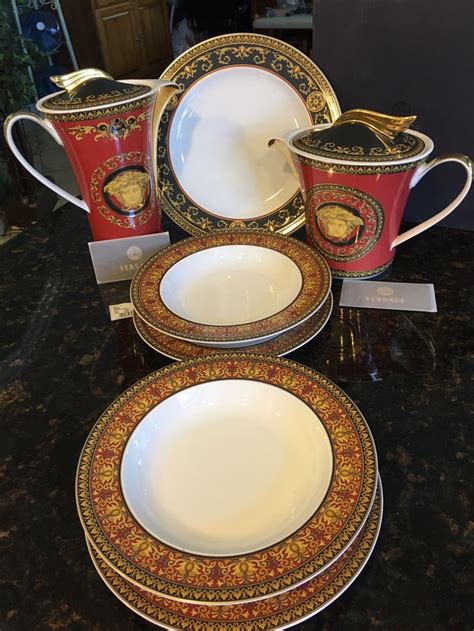 rosenthal versace medusa bowl|gianni versace dinner plate set.